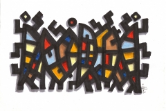 Igor Faško Sans souci, 20x30 cm, kolorovaná kresba tušom scan0001