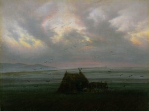XKH141325 Waft of Mist, c. 1818-20 (oil on canvas); by Friedrich, Caspar David (1774-1840); 32.5x42.4 cm; Hamburger Kunsthalle, Hamburg, Germany; German, out of copyright